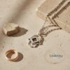 Hamsa Necklace: Sterling Silver Nano Bible, Evil Eye Protection Pendant Judaica jewelry image 12