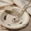 Hamsa Necklace: Sterling Silver Nano Bible, Evil Eye Protection Pendant Judaica jewelry image 14