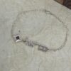 Hebrew name bracelet on Figaro chain — handmade Judaica jewelry — view 6