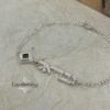 Hebrew name bracelet on Figaro chain — handmade Judaica jewelry — view 7