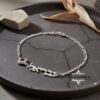 Hebrew name bracelet on Figaro chain — handmade Judaica jewelry — view 11