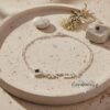 Hebrew name bracelet on Figaro chain — handmade Judaica jewelry — view 14