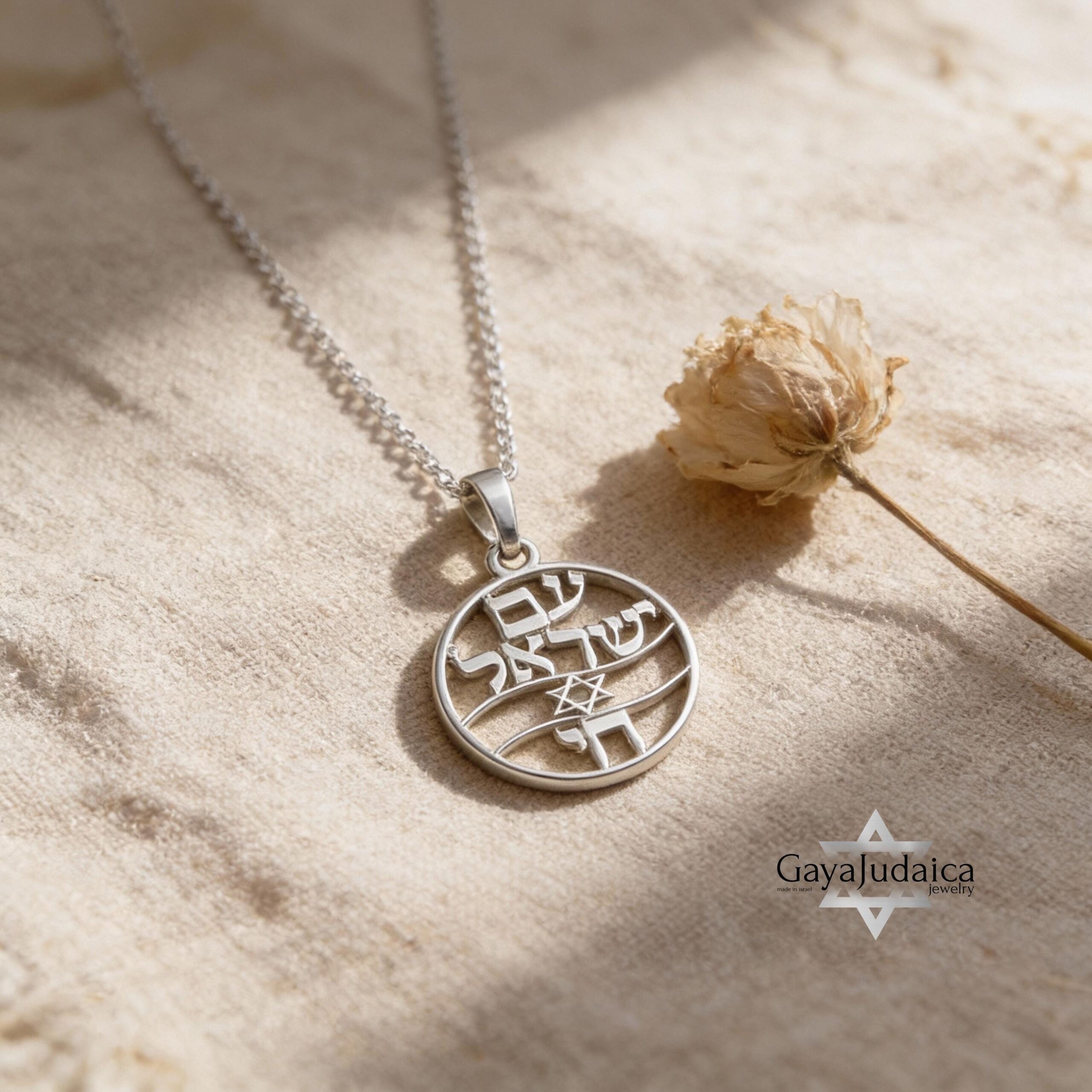 Am Yisrael Chai Star of David Necklace Am Yisrael Chai Star of David Necklace