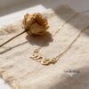 14K Gold Hebrew Name Necklace Judaica jewelry image 15