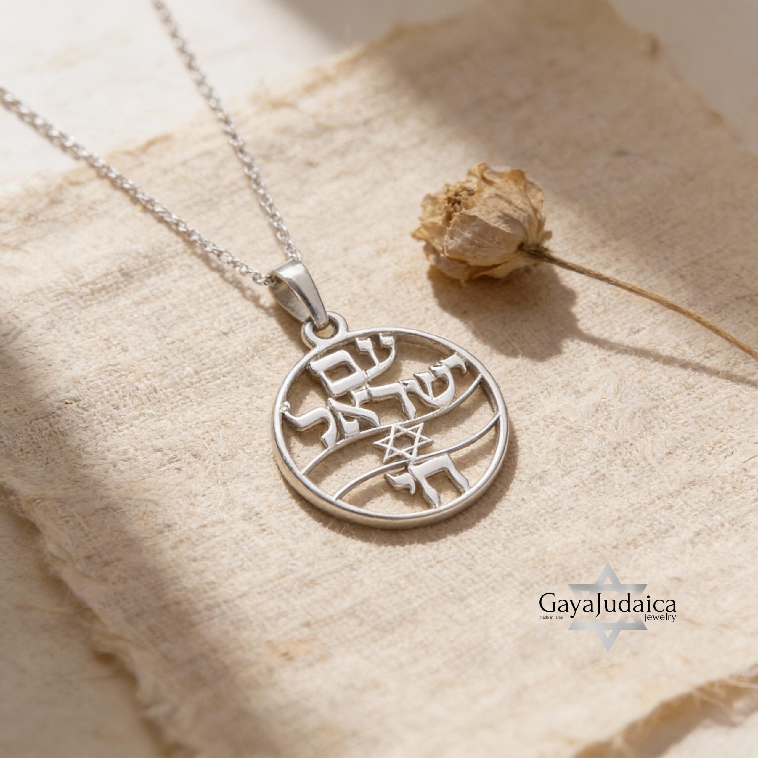 Am Yisrael Chai Star of David Necklace Am Yisrael Chai Star of David Necklace