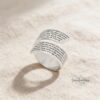 Judaica Hebrew ring with Eshet Chayil engraving for a meaningful gift