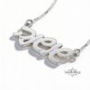 Custom Hebrew Name Necklace — Personalized Bat Mitzvah Judaica Gift — detail