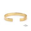 Hammered cuff bracelet with hidden engraving — handmade Judaica — view 3