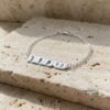 Personalized Hebrew Name Bracelet — handmade Judaica from Israel — main view