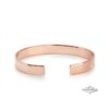 Hammered cuff bracelet with hidden engraving — handmade Judaica — view 4
