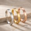 Hammered cuff bracelet with hidden engraving — handmade Judaica — view 6