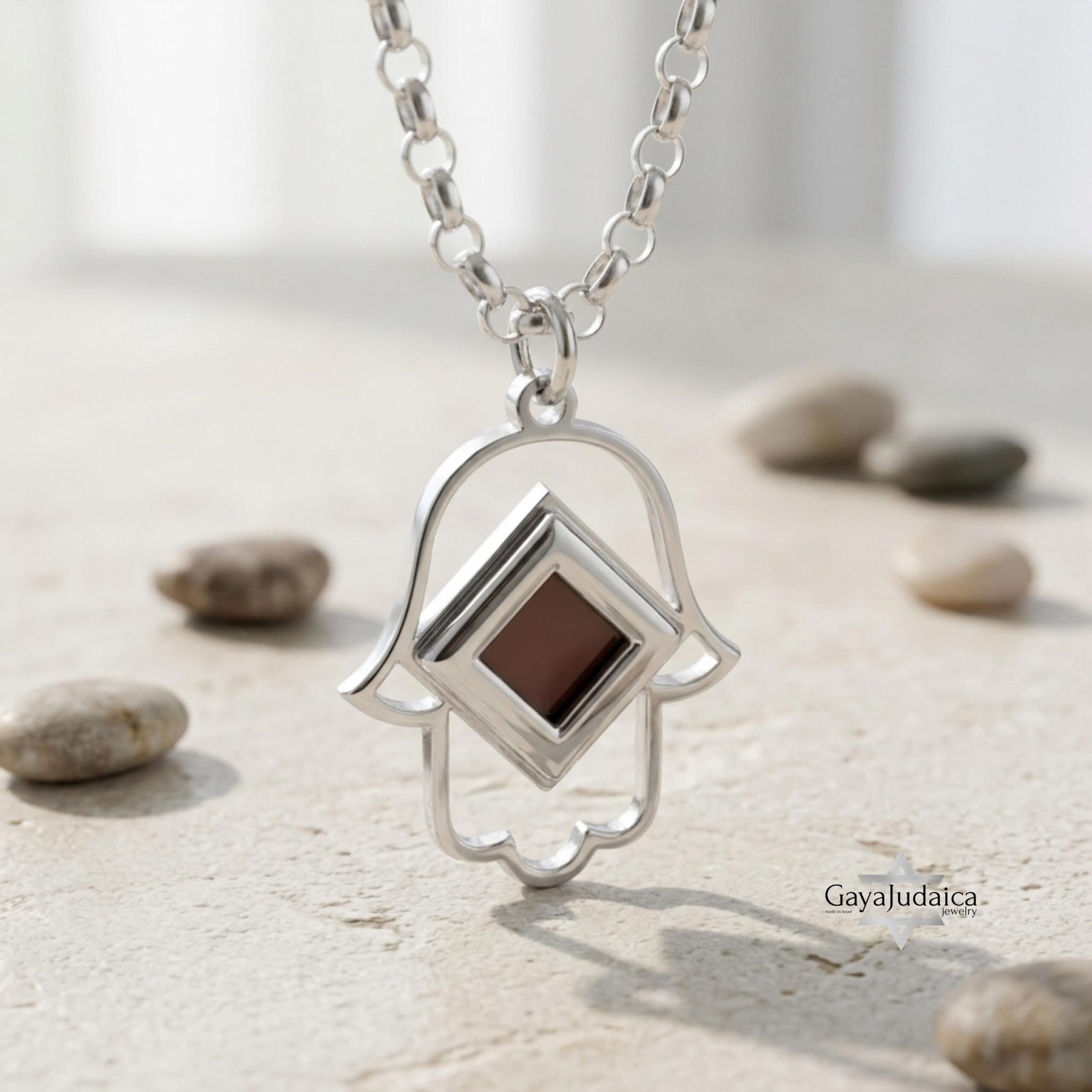 Hamsa Nano Bible Necklace, Sterling Silver Protection Pendant with Complete Tanakh Hamsa Nano Bible Necklace, Sterling Silver Protection Pendant with Complete Tanakh