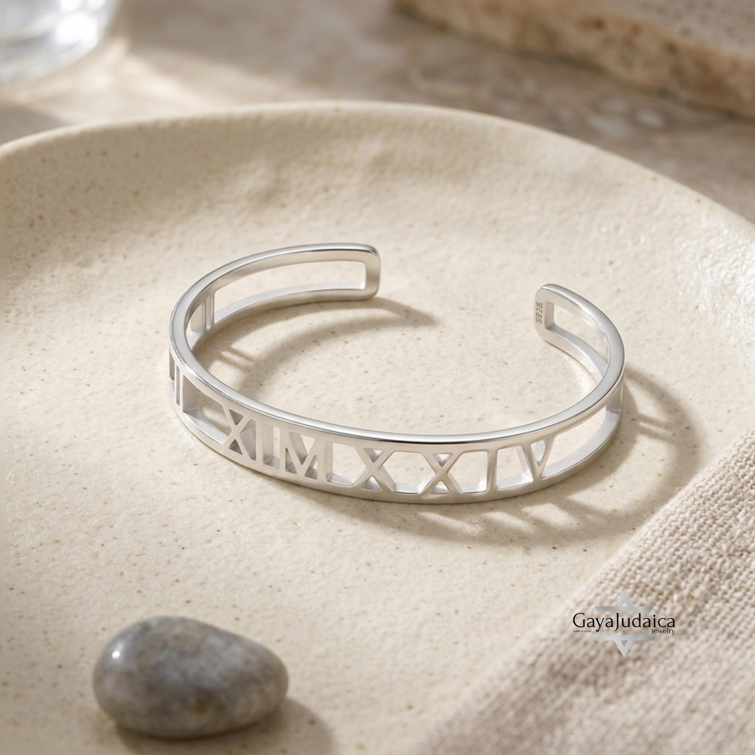 Personalized Roman Numeral Cuff Bracelet, Sterling Silver Engraved Bangle, Gift for Her Personalized Roman Numeral Cuff Bracelet, Sterling Silver Engraved Bangle, Gift for Her