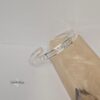 Personalized Sterling Silver Roman Numeral Cuff Bracelet - Custom Engraved Bangle - Gift for Her Judaica jewelry image 7
