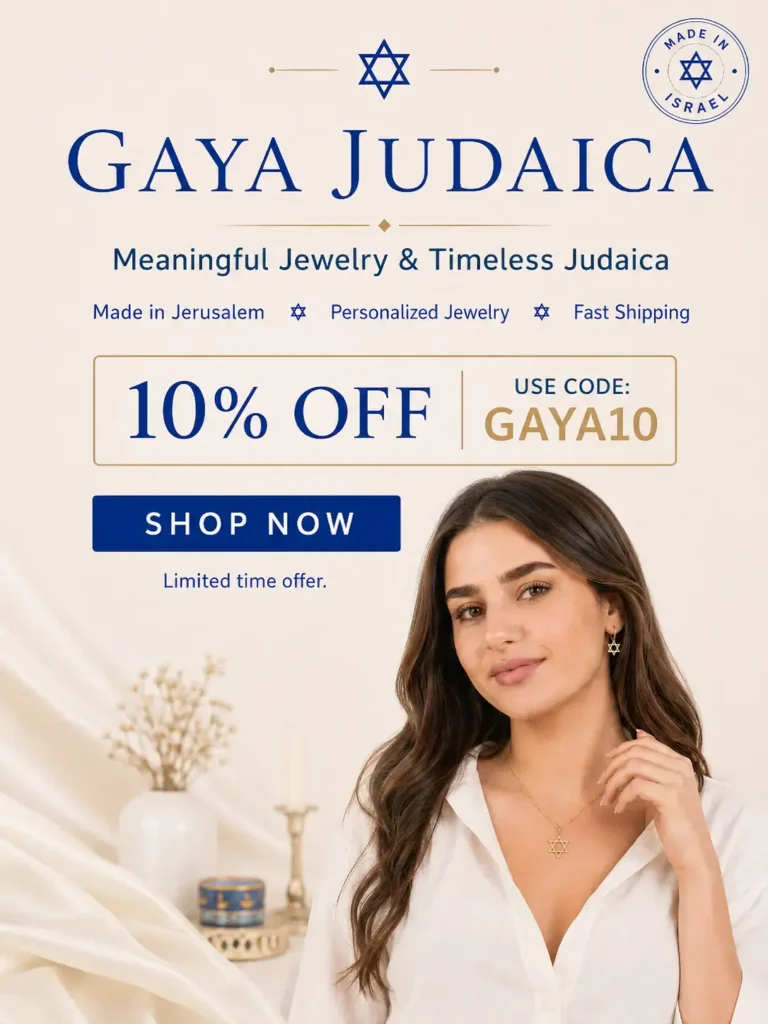 Gaya Judaicia 10% off banner