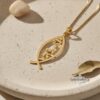 14K solid gold Ichthus Hebrew name necklace with custom Hebrew engraving, Messianic fish pendant on box chain, handmade