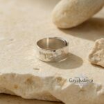 Hammered Sterling Silver Hebrew Name Ring — Adjustable Jewish Jewelry