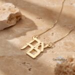 14K Gold Hebrew Ahava Necklace — Love Pendant, Jewish Judaica Gift