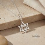 Sterling Silver Star of David Necklace — October 7th Memorial Pendant Judaica