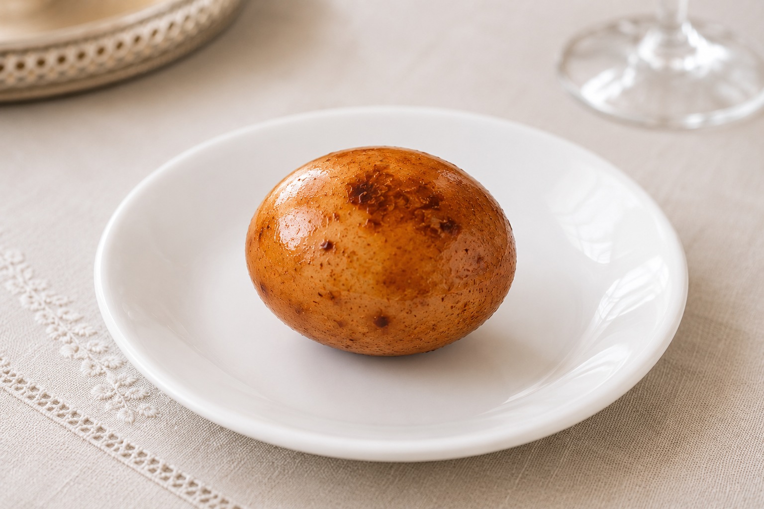 Beitzah, a roasted egg symbolizing renewal