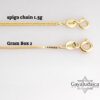 Solid 14K gold spiga 1.5g and box 2g chain options
