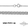 Spiga 1.5g chain style detail with clasp
