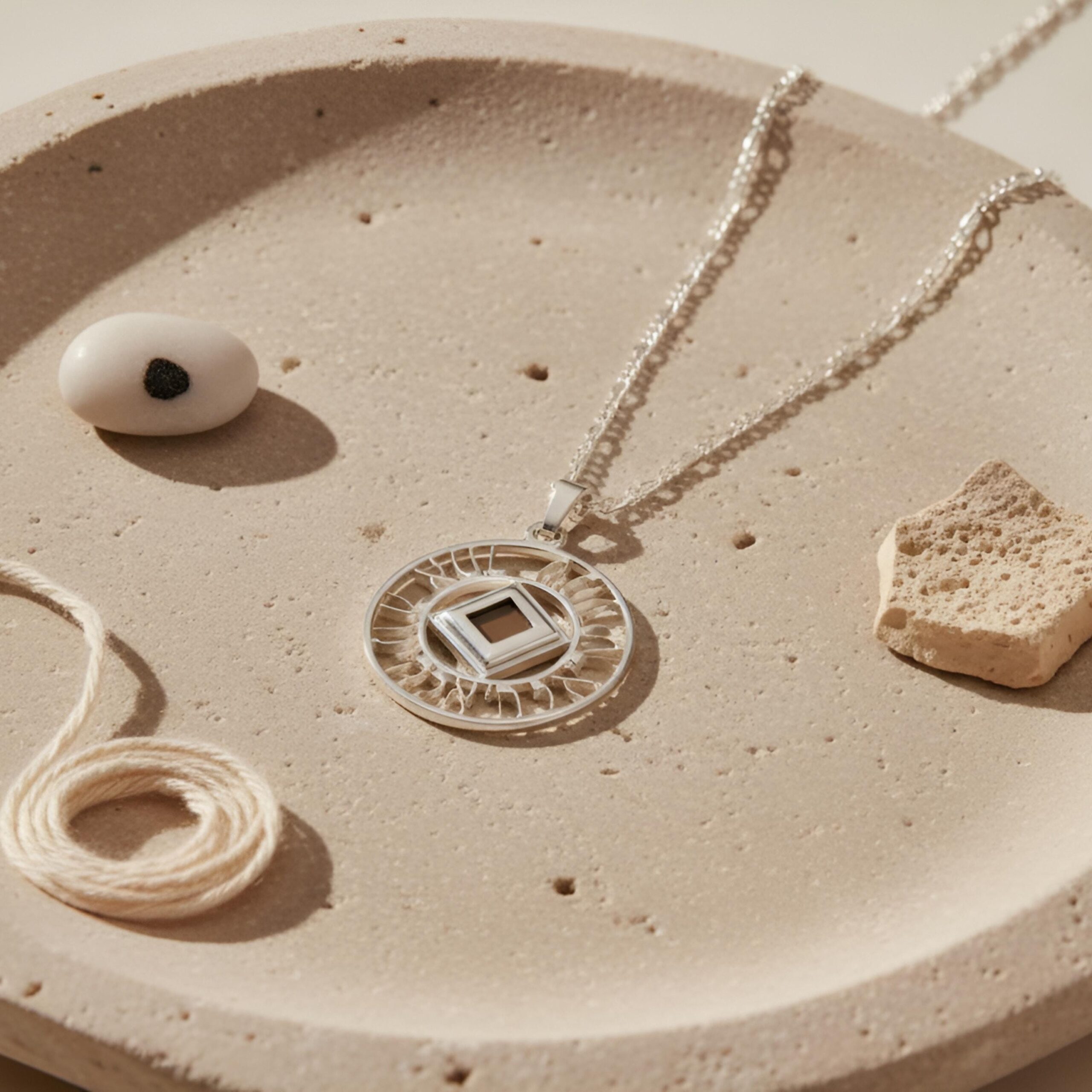 Shema Yisrael Circle Necklace, Openwork Nano Bible Pendant Shema Yisrael Circle Necklace, Openwork Nano Bible Pendant