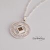 Shema Yisrael openwork pendant on a 2mm figaro chain
