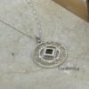 Silver Shema Yisrael openwork necklace on a fine chain