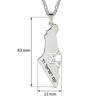 Israel map Star of David pendant dimensions: 43 x 15 mm