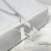 Sterling Silver Star of David Necklace: Large Magen David Pendant, Jewish Jewelry - handmade in Israel
