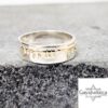 Two-tone Hebrew ring, handmade in Israel
