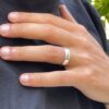 Hebrew Bible Verse Ring: Sterling Silver Wedding Band, Custom Message - handmade in Israel