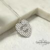 Personalized heart necklace - custom engraved name necklace - gift for mom or wife. - handmade in Israel
