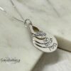 Hebrew Name Teardrop Necklace: Sterling Silver Personalized Mom Jewelry- Mother's Day gifts - handmade in Israel