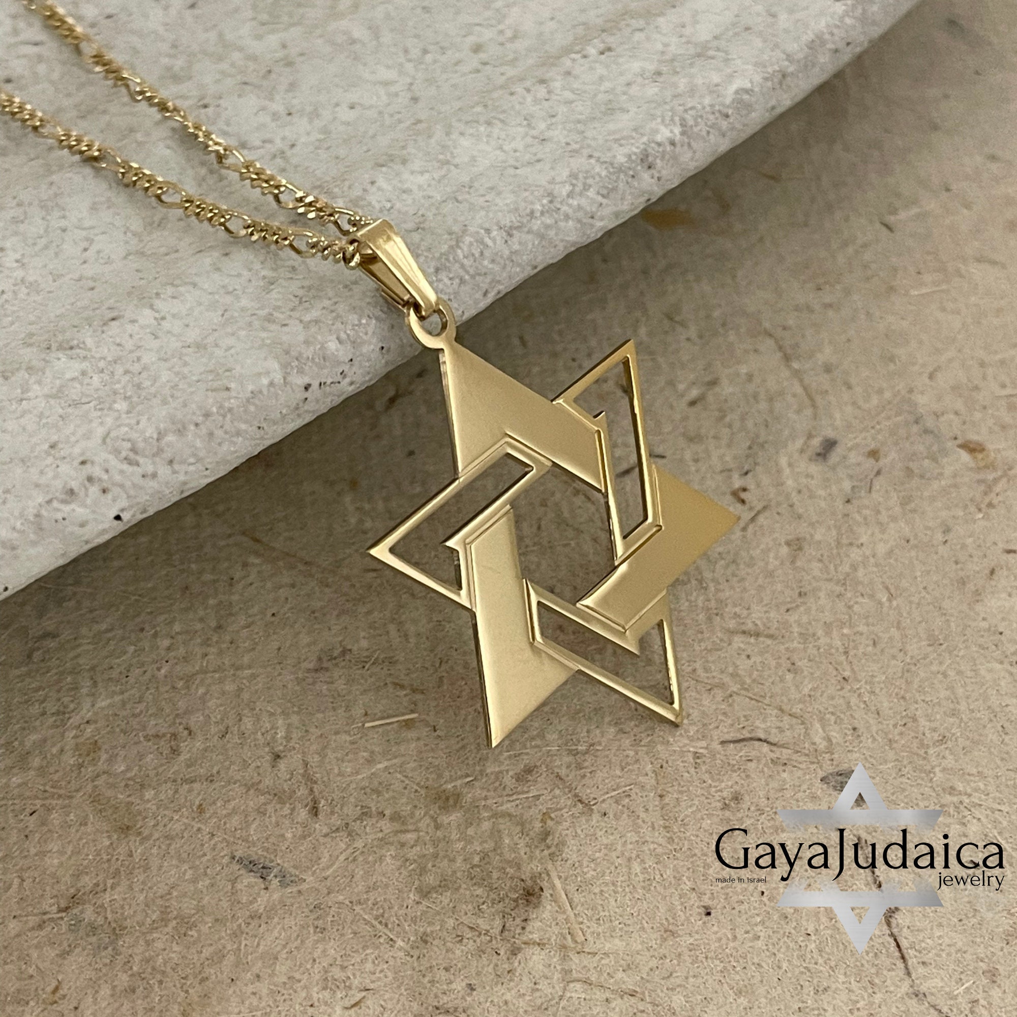 Sterling Silver Star of David Necklace, Large Magen David Pendant, Jewish Jewelry Sterling Silver Star of David Necklace, Large Magen David Pendant, Jewish Jewelry