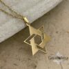 Sterling Silver Star of David Necklace: Large Magen David Pendant, Jewish Jewelry - handmade in Israel