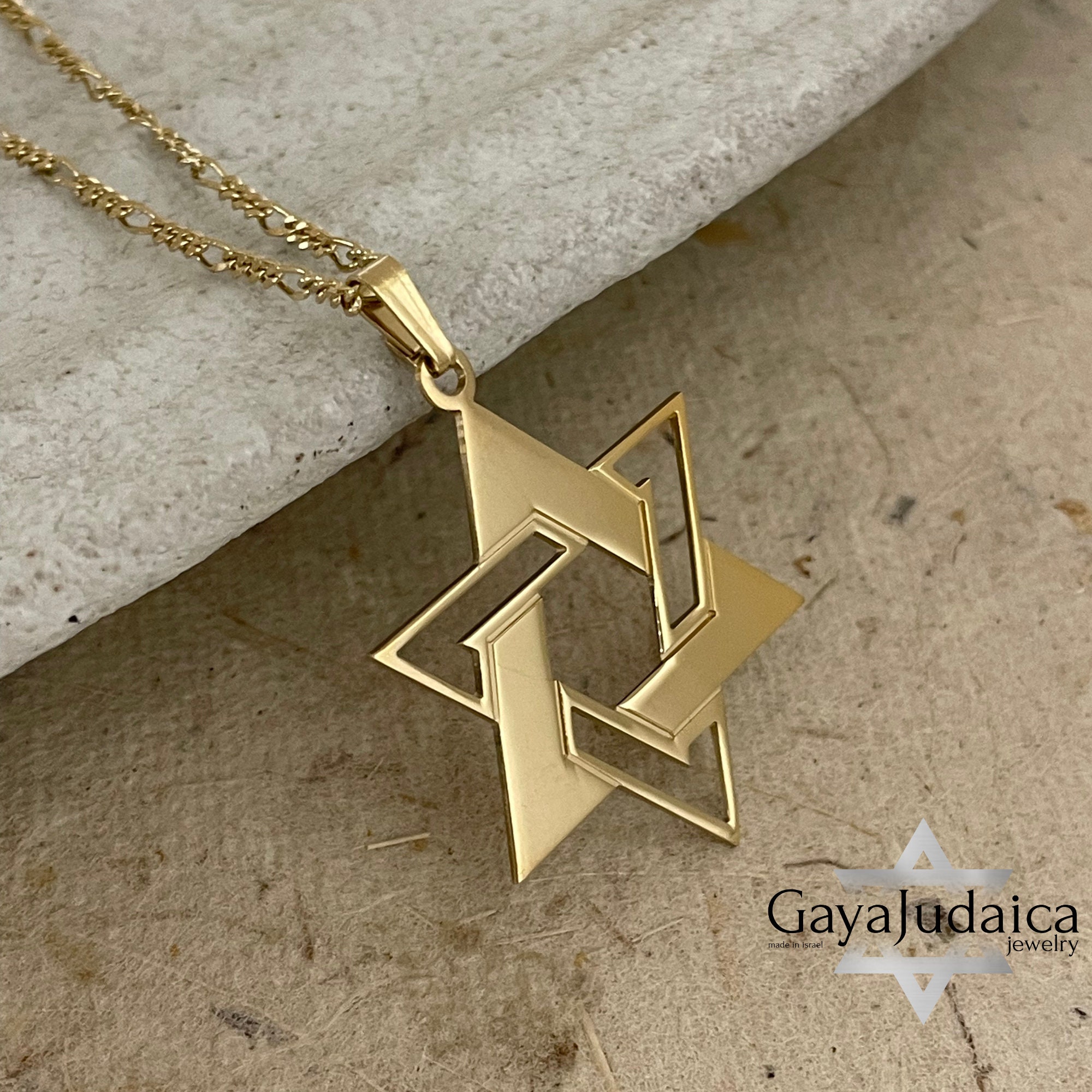 Sterling Silver Star of David Necklace, Large Magen David Pendant, Jewish Jewelry Sterling Silver Star of David Necklace, Large Magen David Pendant, Jewish Jewelry