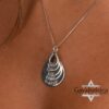 Hebrew Name Teardrop Necklace: Sterling Silver Personalized Mom Jewelry- Mother's Day gifts - handmade in Israel