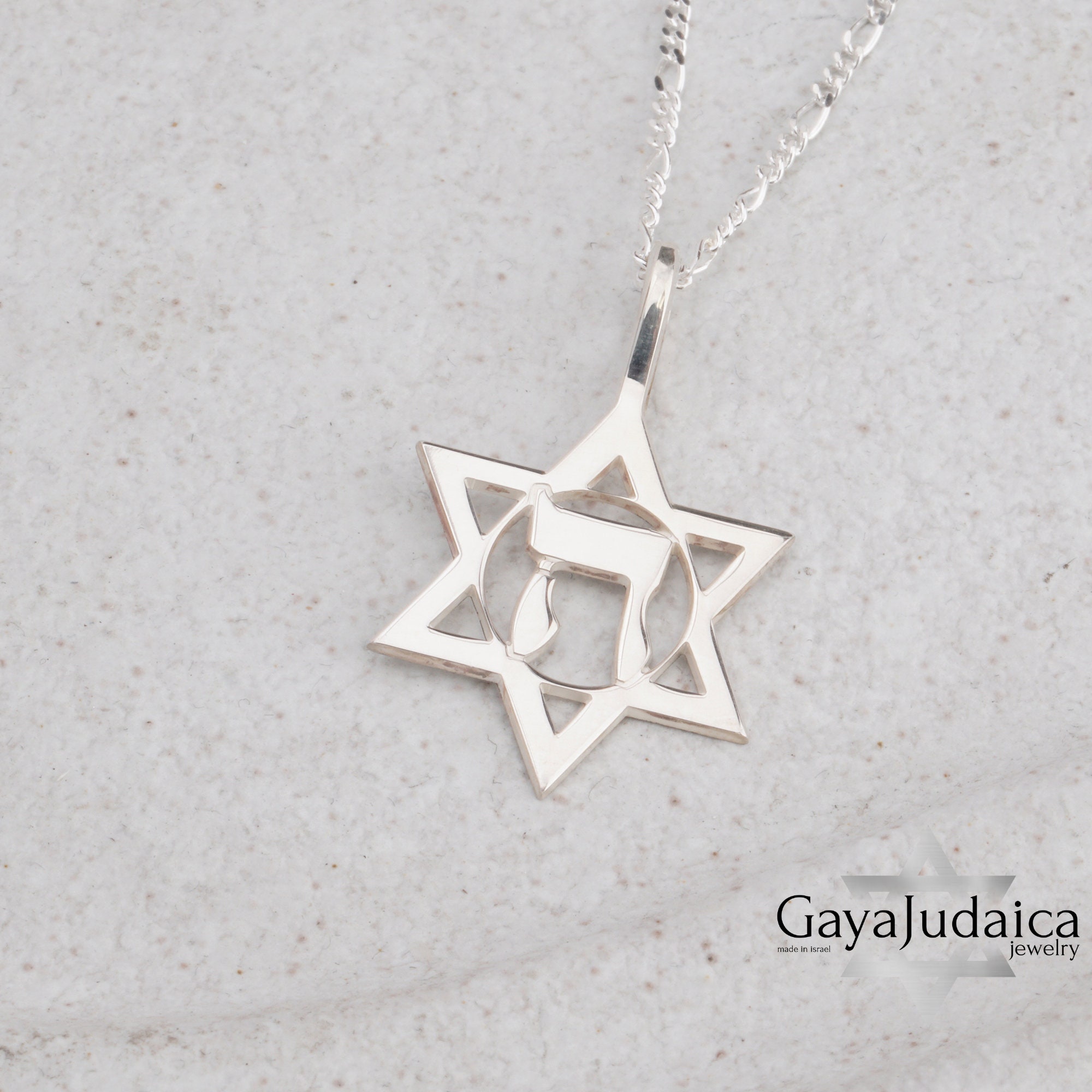 Star of David Hebrew Letter Heh (ה) Necklace, Kabbalah Jewish Jewelry, God's Name Symbol Star of David Hebrew Letter Heh (ה) Necklace, Kabbalah Jewish Jewelry, God's Name Symbol