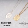 Engraved Bible verse pendant, handmade in Israel
