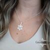 Star of David Hebrew Letter Heh (ה) Necklace - Kabbalah Jewish Jewelry, God's Name Symbol - handmade in Israel