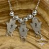 personalized gift for mom - Sterling Silver Hamsa Pendants with Cubic Zirconia and Children's Names. - handmade in Israel