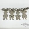 Handmade Boy & Girl Charm Necklace: Sterling Silver Mother's Jewelry- Mother's Day gifts - handmade in Israel