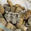 Handmade Boy & Girl Charm Necklace: Sterling Silver Mother's Jewelry- Mother's Day gifts - handmade in Israel