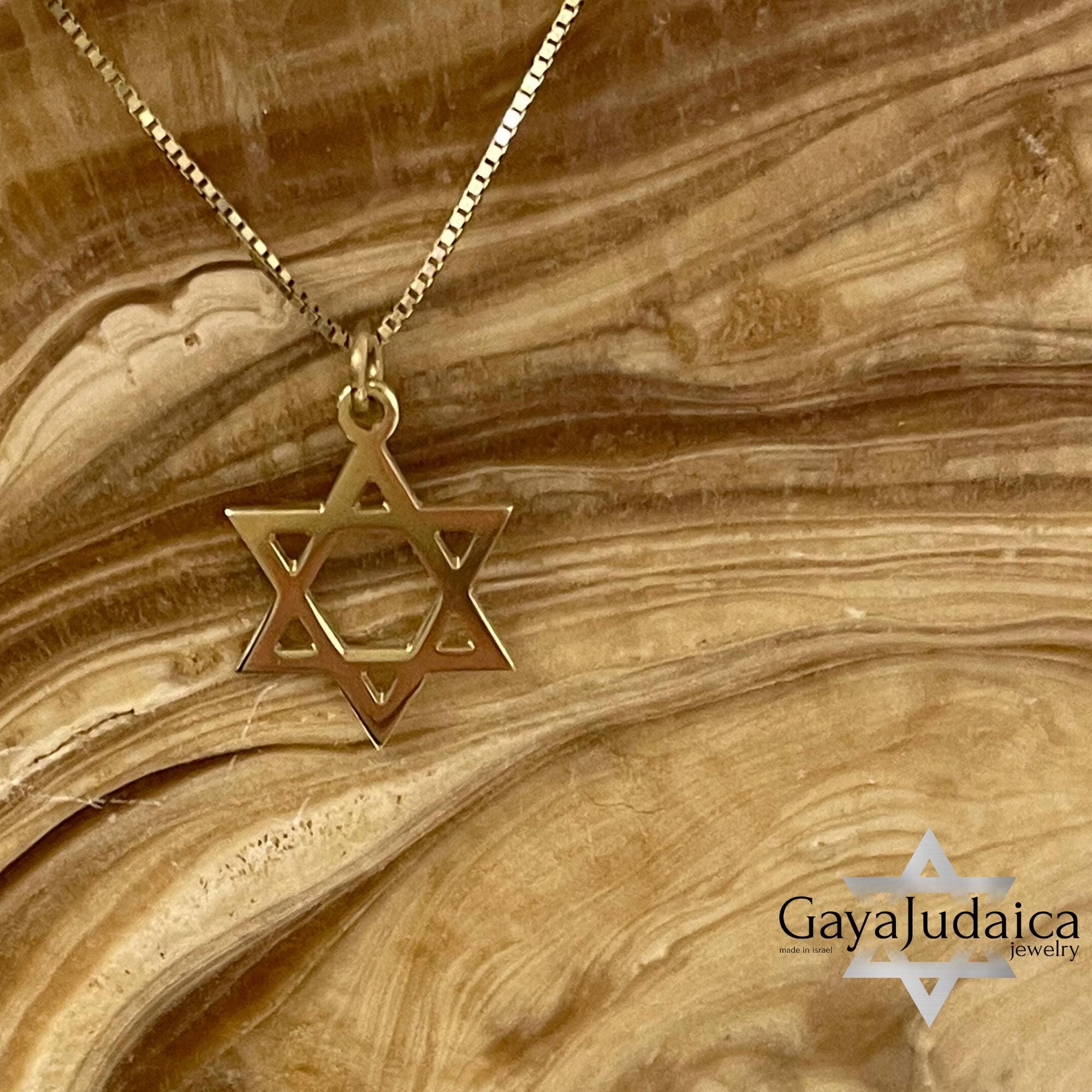 Dainty 14K Gold Star of David Necklace, Jewish Symbol Charm Dainty 14K Gold Star of David Necklace, Jewish Symbol Charm