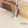Sterling Silver Star of David Necklace: Jewish Jewelry Gift -Memorial jewelry from Israel 7.10.23 - handmade in Israel