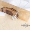 Star of David Hebrew Letter Heh (ה) Necklace - Kabbalah Jewish Jewelry, God's Name Symbol - handmade in Israel