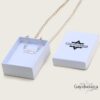 Personalized Hebrew nameplate necklace, handmade in Israel