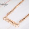 Personalized Hebrew Name Necklace: Sterling Silver Cuban Chain, Jewish Jewelry-Mother's Day Gift - handmade in Israel